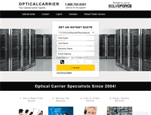 Tablet Screenshot of opticalcarrier.solveforce.com